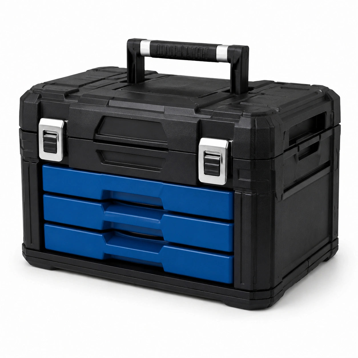Caja de herramientas de plástico con cajones deslizantes
